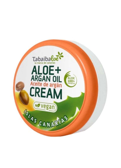 Gel y jabón de aloe vera original Canarias del paquete de 6, cuidado natural de Tabaibaloe, en envases transparentes.