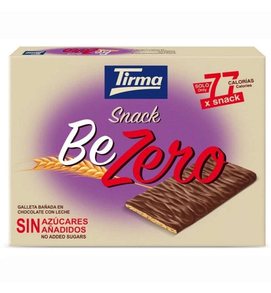 Barritas de chocolate con leche sin azúcar de Tirma, paquete de 6 unidades, en envase con diseño de Tropical Canary Shop.