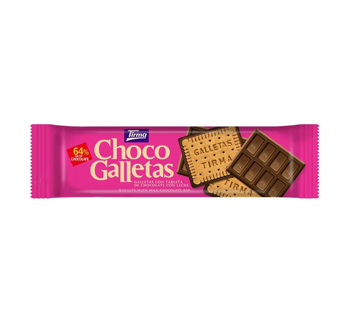 Choco Galletas Tirma Canarias Pack 2 Paquetes Chocolate Y blanco Deliciosas