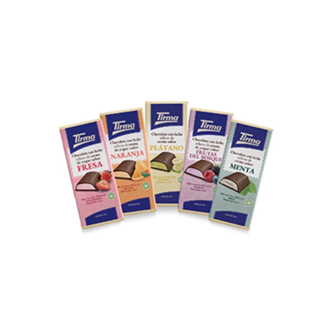 Tirma Chocolate 5-Pack – Canarian Flavors (Strawberry, Orange, Banana, Mint)