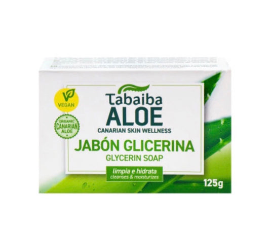 Gel de aloe vera original de Canarias en pack de 6, crema, jabón y gel para cuidado natural de la piel.