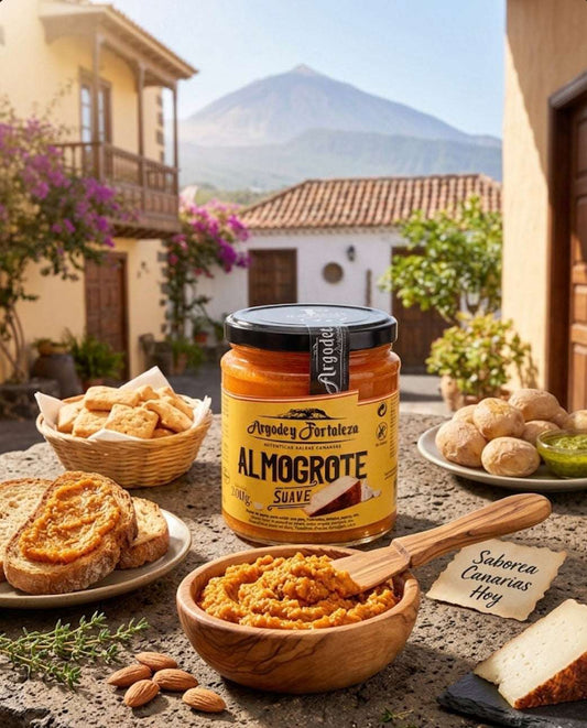 Mermelada de almogrote suave en frasco de 200ml, sabor tradicional de las Islas Canarias, en envase de Tropical Canary Shop.